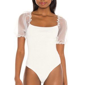 NWOT - ASTR Darling Bodysuit from Revolve, White Size L - PERFECT FOR BRIDE